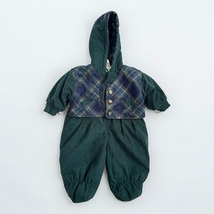 Vintage 90s Baby Snowsuit 12 Months Winter Outfit